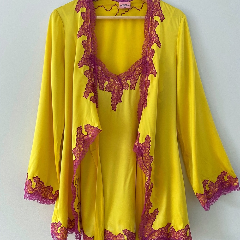 Agent Provocateur Silk Gown S/XS + Slip, exquisite quality! 95% silk, worn once